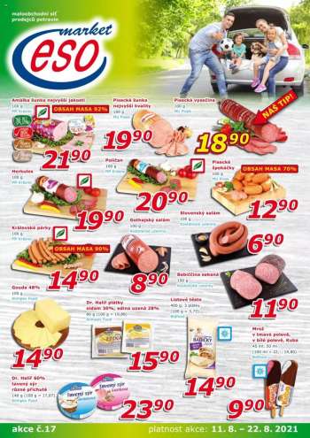 Leták ESO MARKET - 11.8.2021 - 22.8.2021.