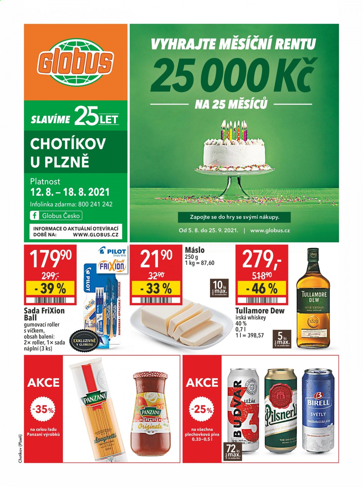 Leták Globus - 12.8.2021 - 18.8.2021. Strana 1