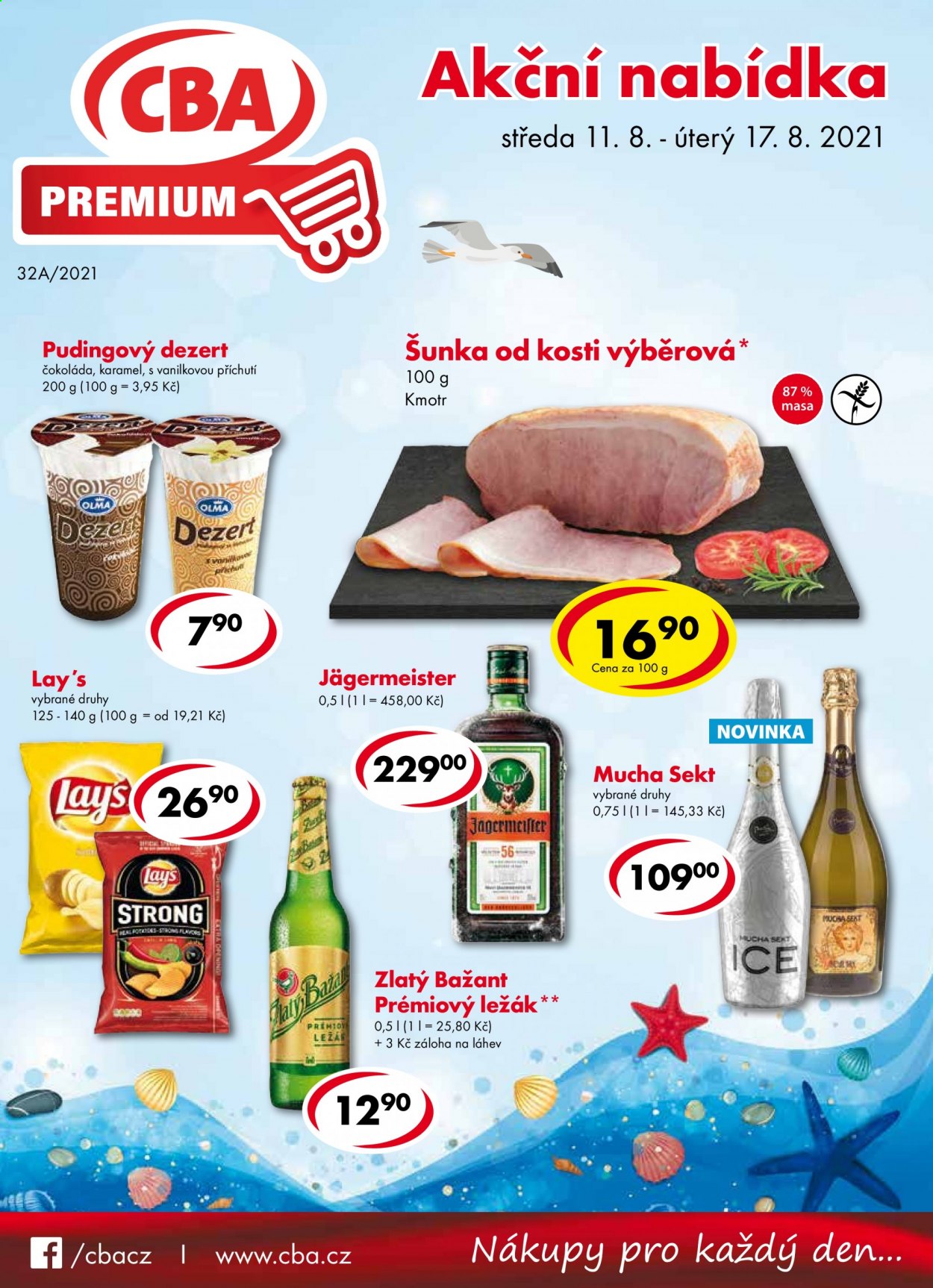 Leták CBA Premium - 11.8.2021 - 17.8.2021. Strana 1