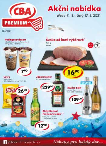 Leták CBA Premium - 11.8.2021 - 17.8.2021.