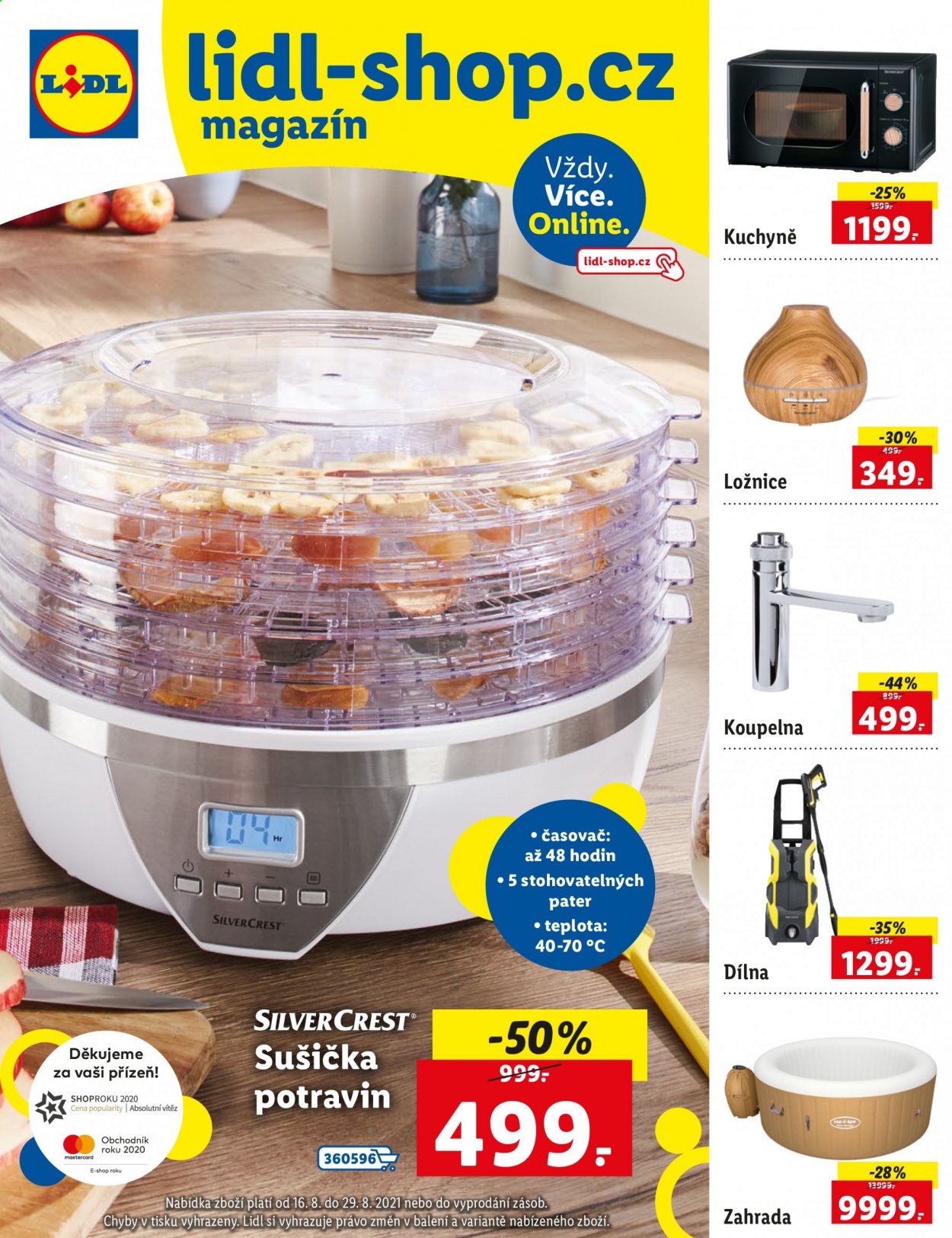 Leták Lidl - 16.8.2021 - 29.8.2021. Strana 1