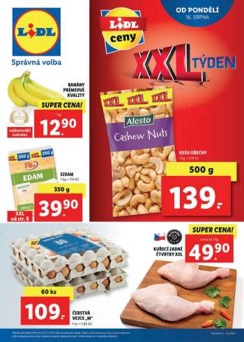 Leták Lidl - 16.8.2021 - 22.8.2021.