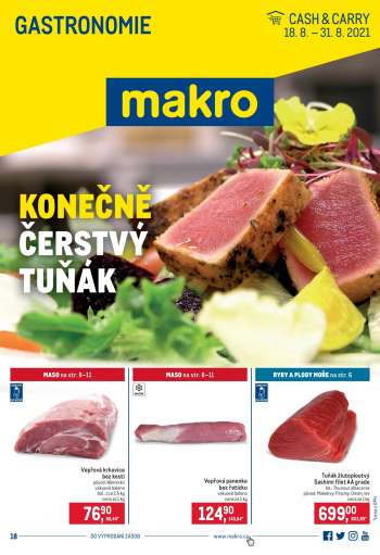 Leták MAKRO - 18.8.2021 - 31.8.2021.