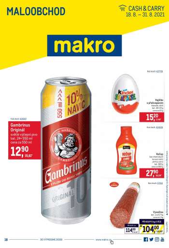 Leták MAKRO - 18.8.2021 - 31.8.2021.