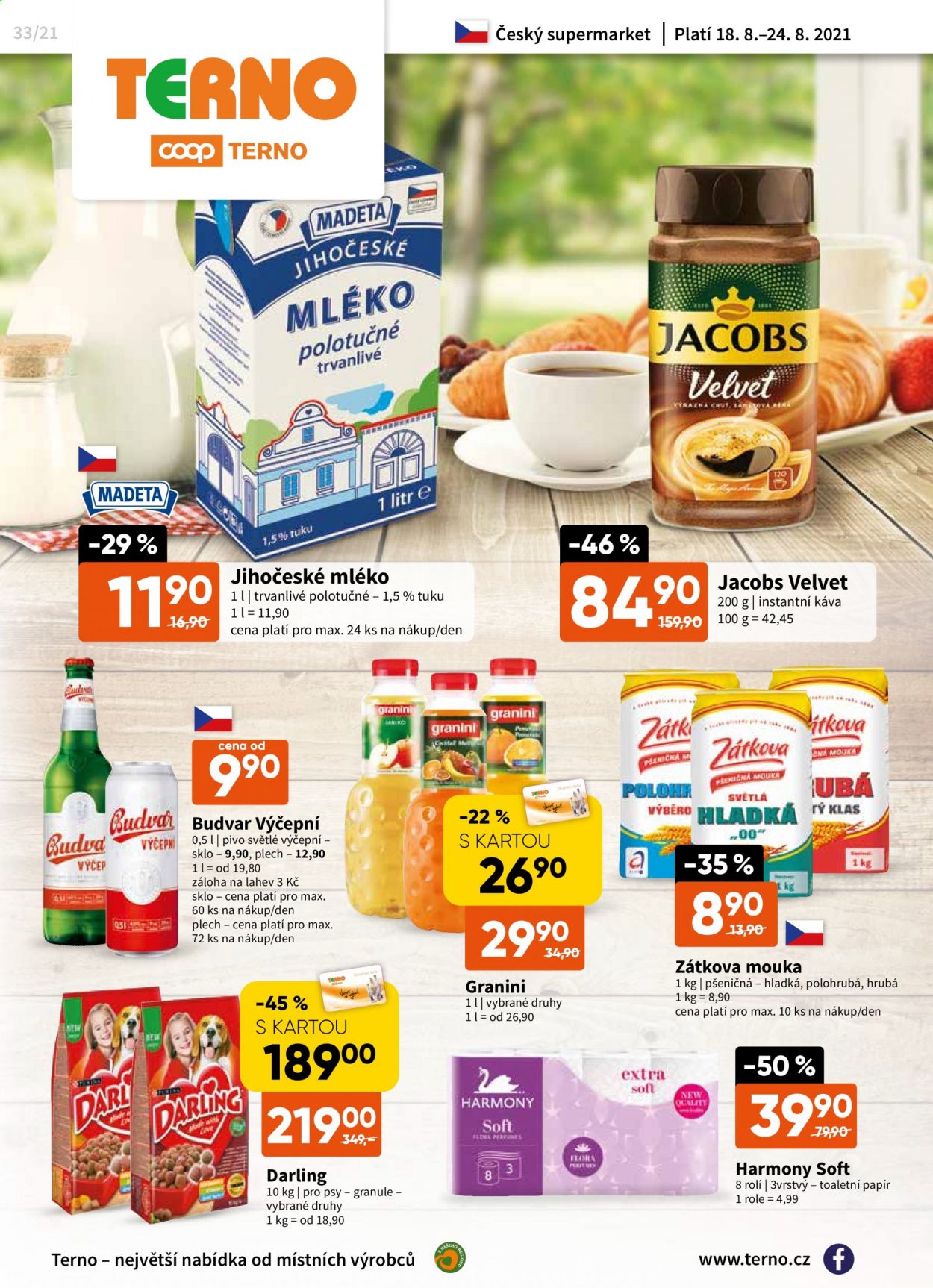 Leták coop TERNO - 18.8.2021 - 24.8.2021. Strana 1