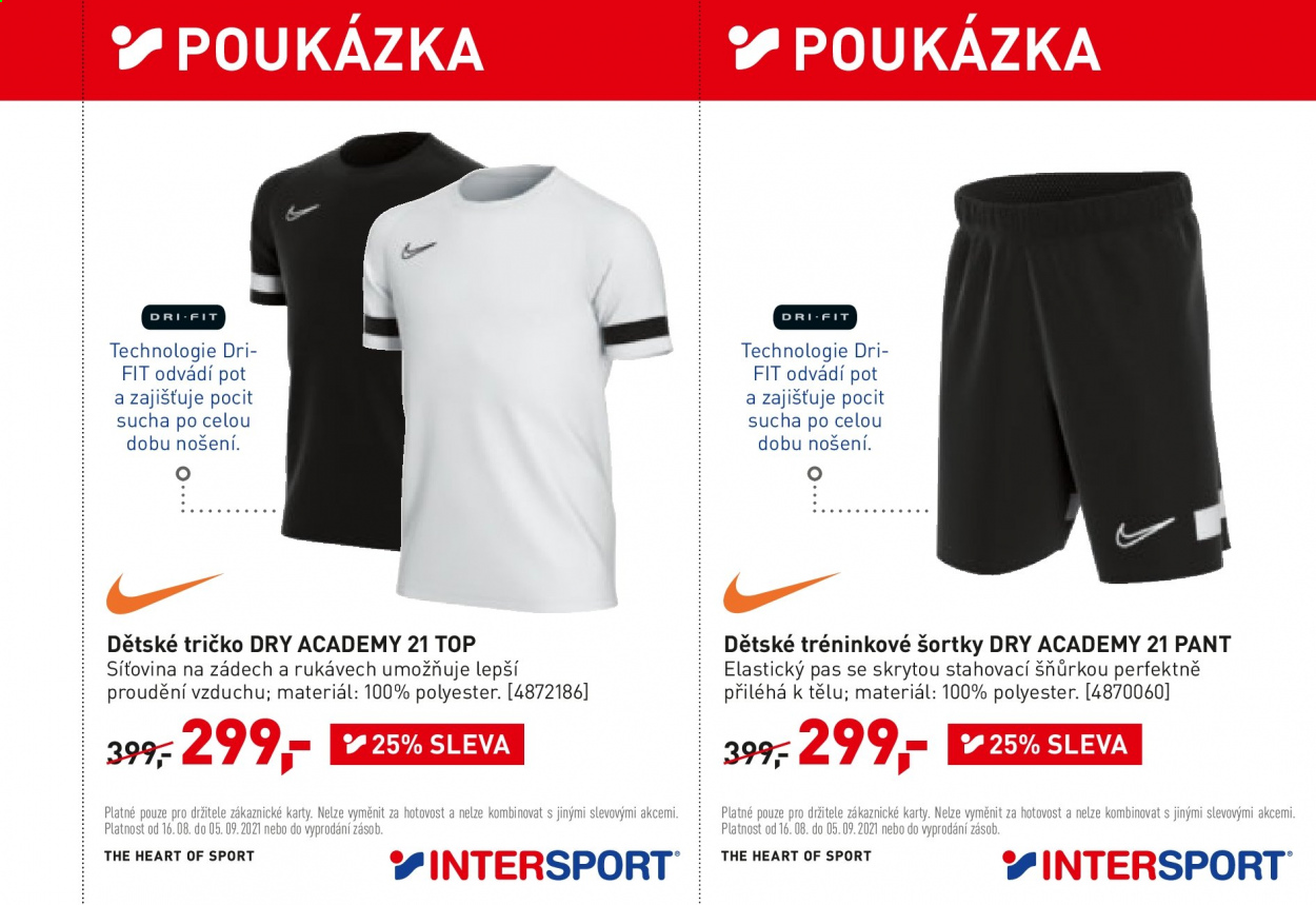 Leták INTERSPORT - 16.8.2021 - 5.9.2021. Strana 7