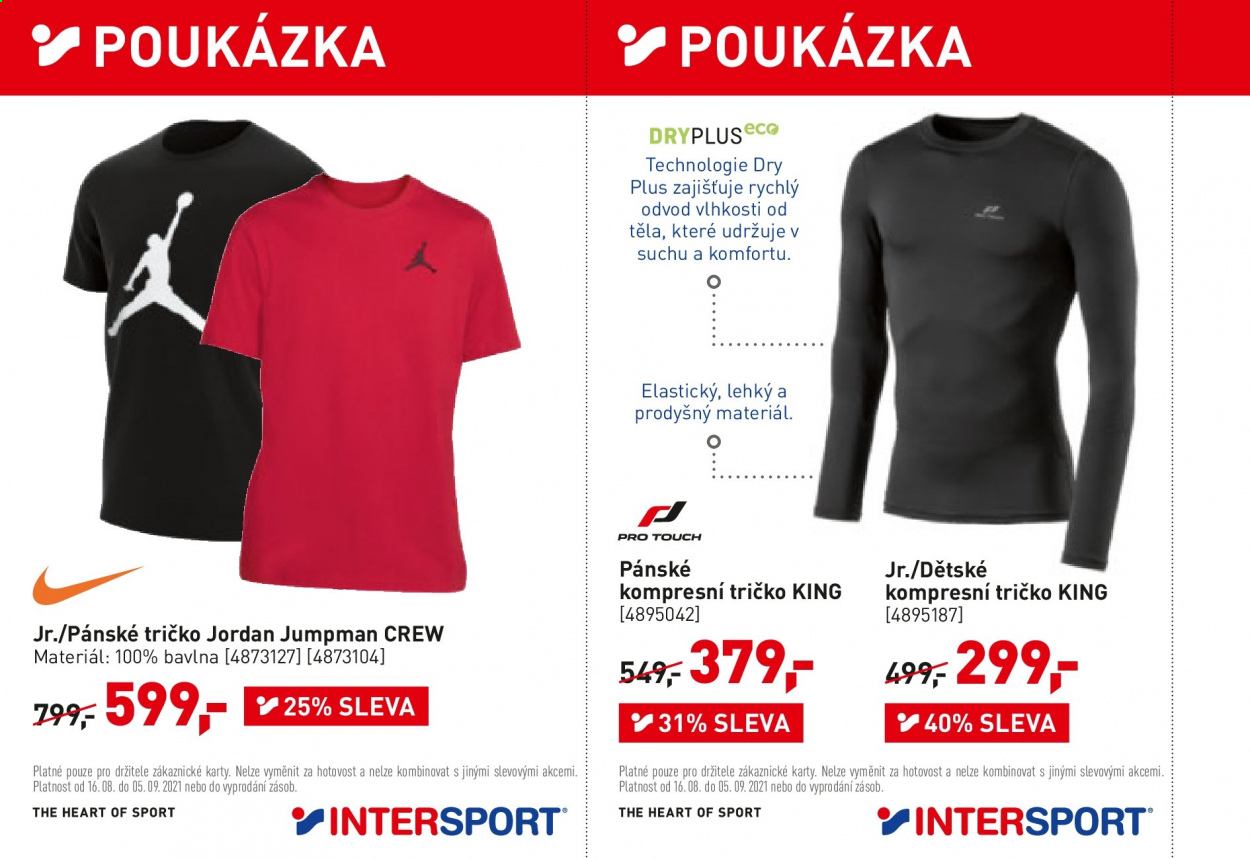 Leták INTERSPORT - 16.8.2021 - 5.9.2021. Strana 8