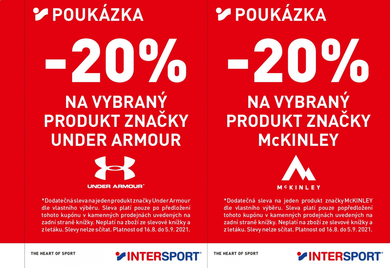 Leták INTERSPORT - 16.8.2021 - 5.9.2021. Strana 11