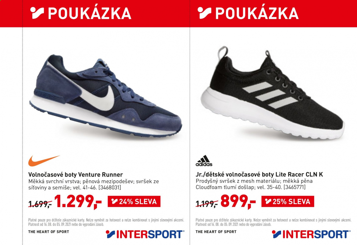 Leták INTERSPORT - 16.8.2021 - 5.9.2021. Strana 17