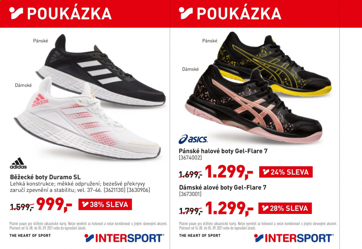 Leták INTERSPORT - 16.8.2021 - 5.9.2021. Strana 20