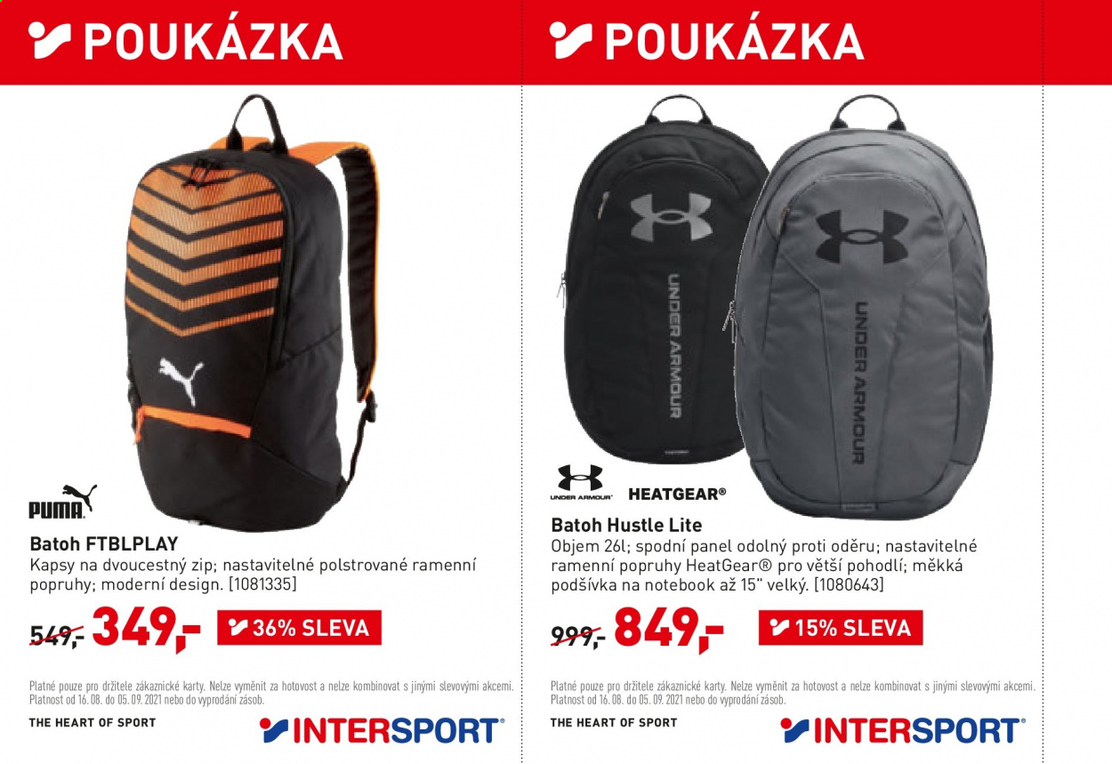 Leták INTERSPORT - 16.8.2021 - 5.9.2021. Strana 26