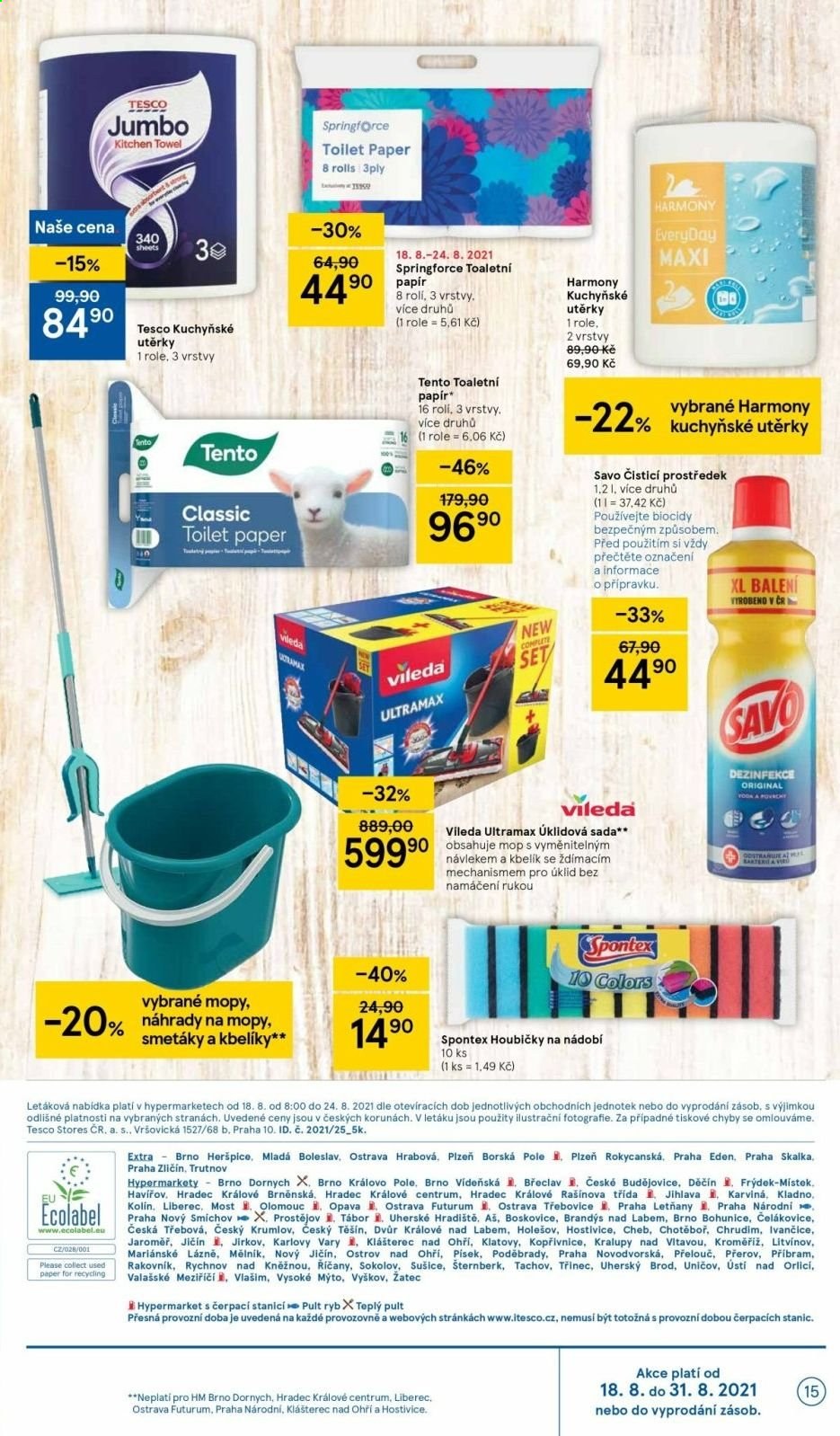 Leták TESCO - 18.8.2021 - 24.8.2021. Strana 15