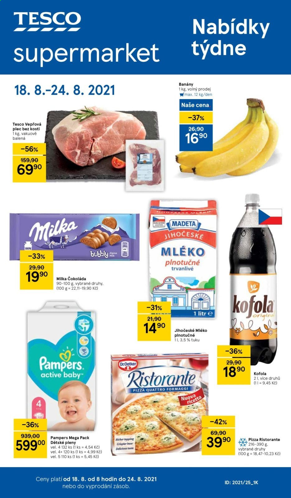 Leták TESCO supermarket - 18.8.2021 - 24.8.2021. Strana 1