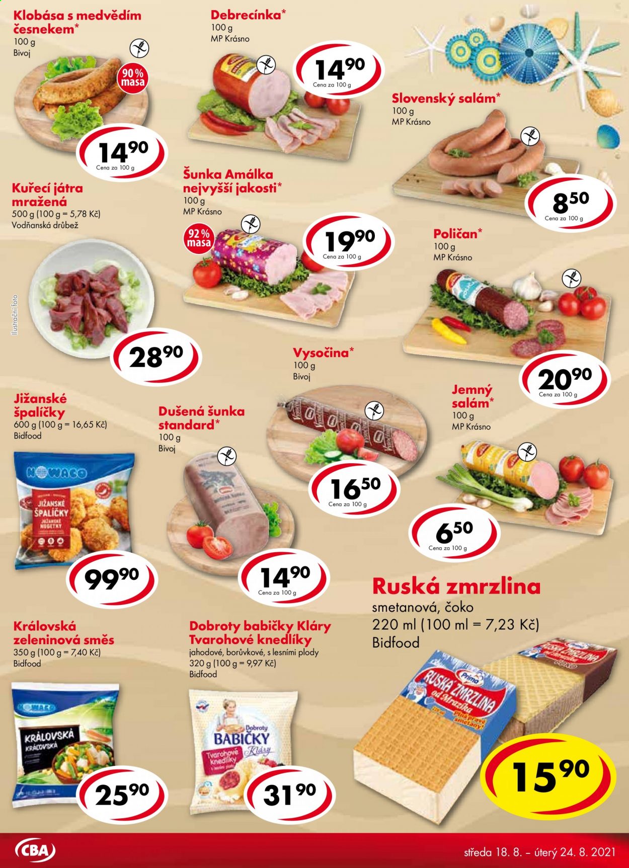 Leták CBA Premium - 18.8.2021 - 24.8.2021. Strana 3