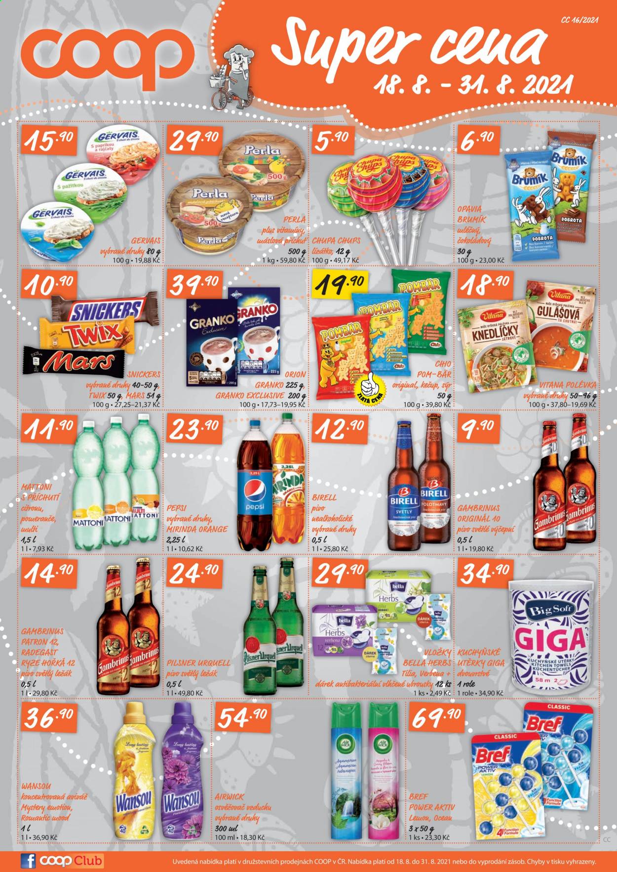 Leták coop TERNO - 18.8.2021 - 31.8.2021. Strana 1