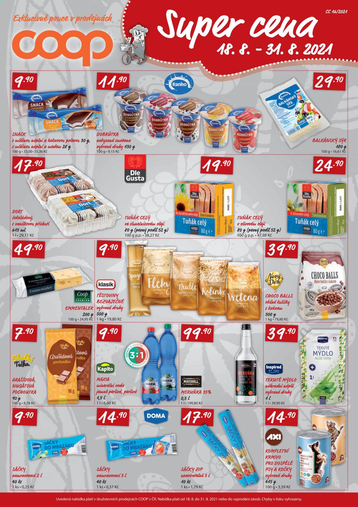 Leták coop TERNO - 18.8.2021 - 31.8.2021. Strana 2