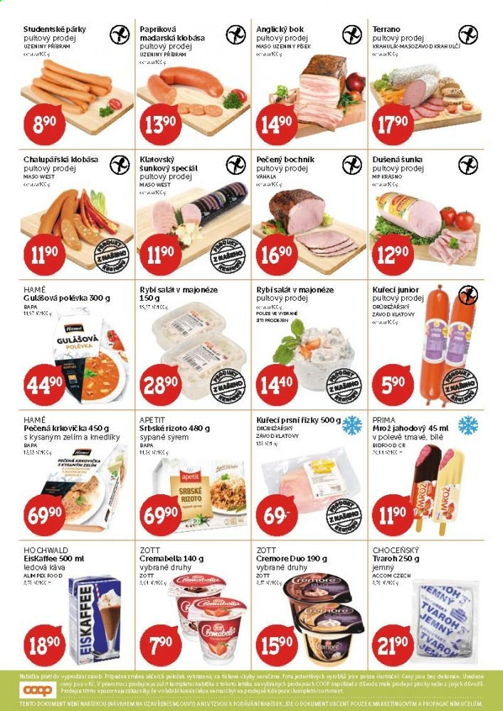 Leták coop JEDNOTA - 18.8.2021 - 31.8.2021. Strana 2
