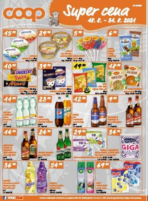 Leták coop JEDNOTA - 18.8.2021 - 31.8.2021. Strana 4