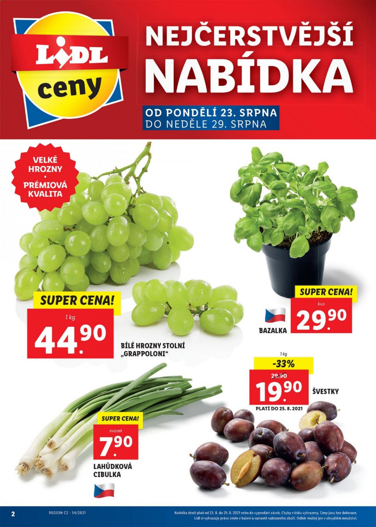 Leták Lidl - 23.8.2021 - 29.8.2021. Strana 2