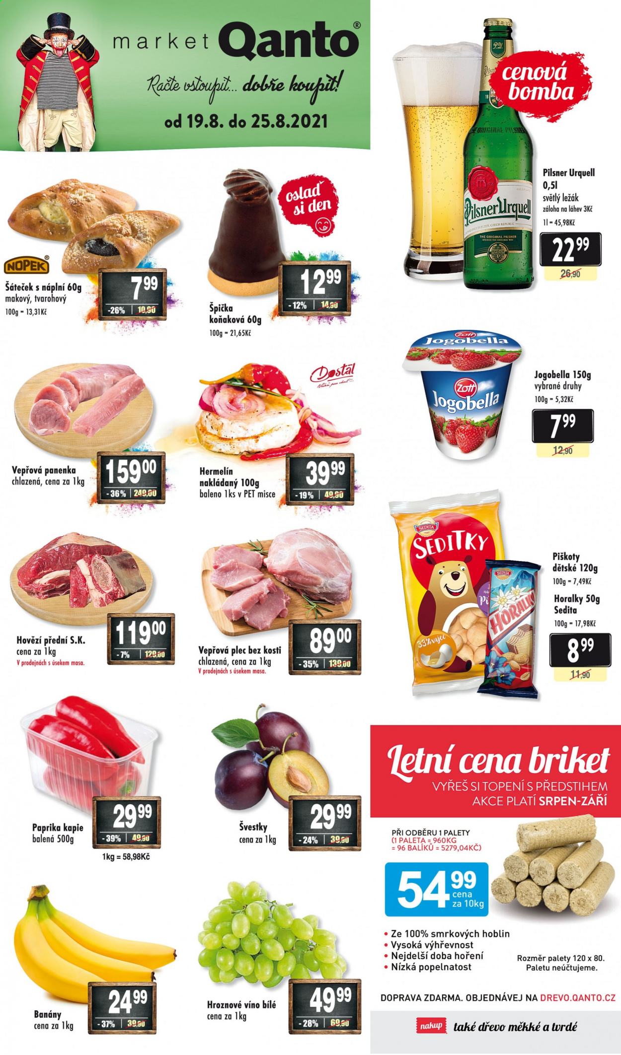 Leták Qanto market - 19.8.2021 - 25.8.2021. Strana 1
