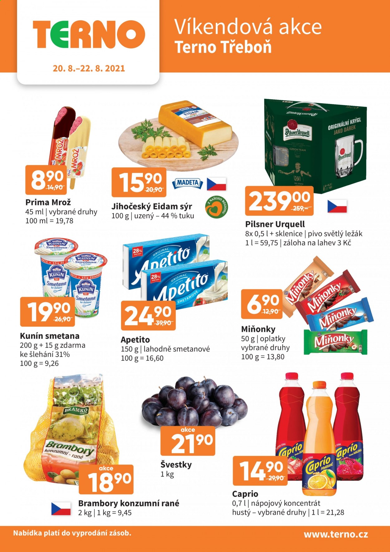 Leták coop TERNO - 20.8.2021 - 22.8.2021. Strana 1