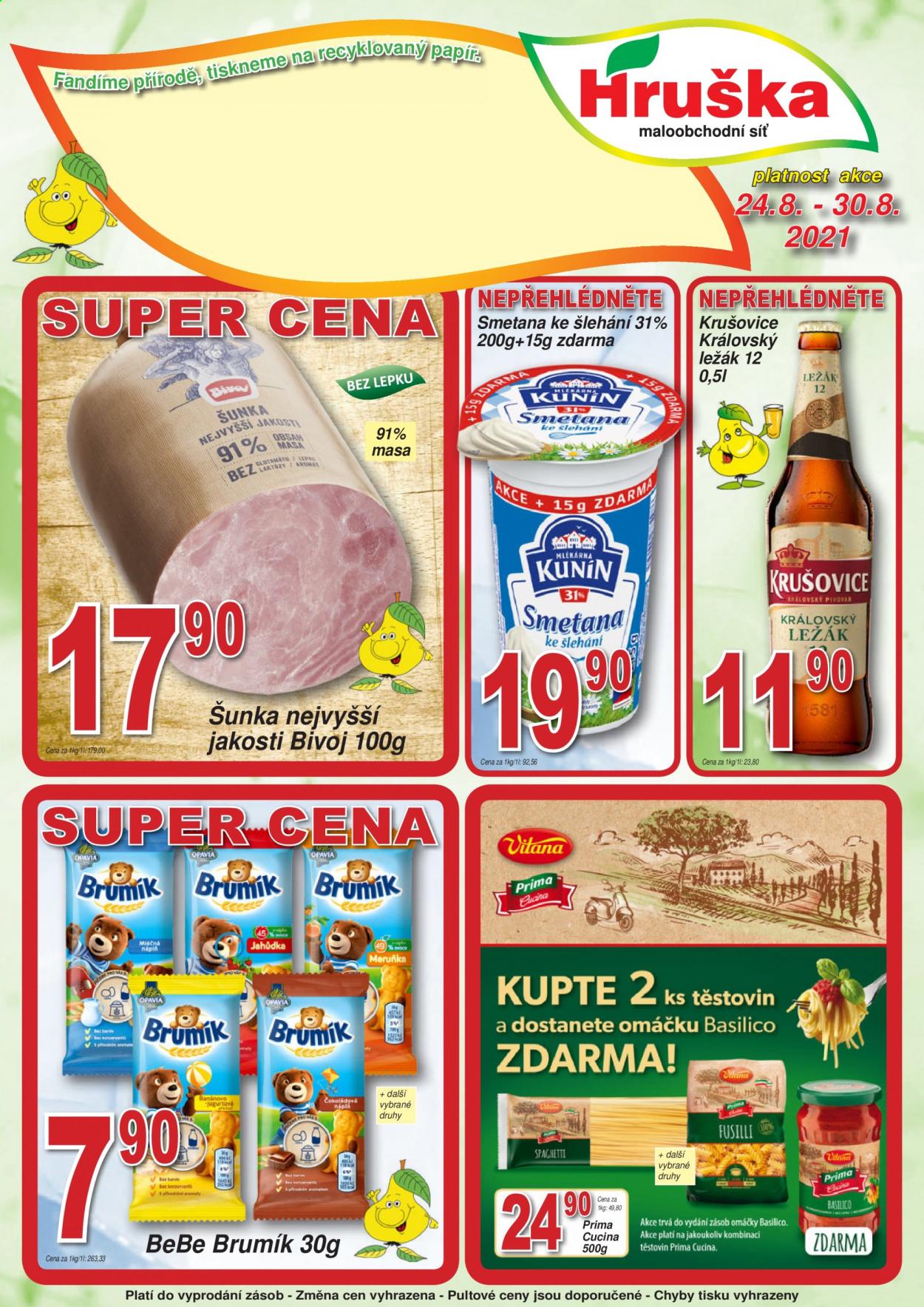 Leták Hruška - 24.8.2021 - 30.8.2021. Strana 1