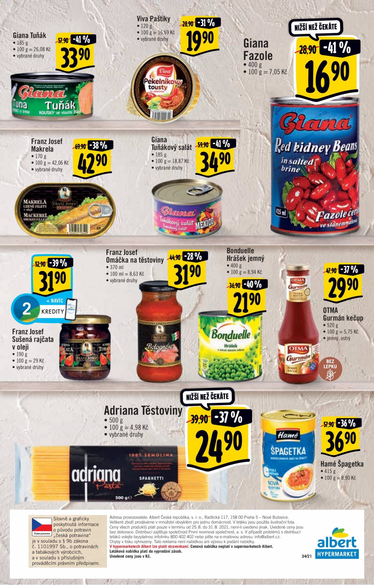 Leták Albert Hypermarket - 25.8.2021 - 31.8.2021. Strana 17