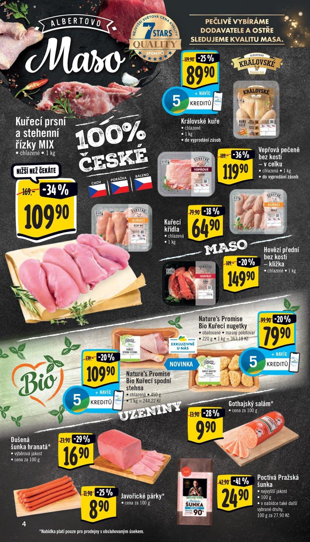 Leták Albert Supermarket - 25.8.2021 - 31.8.2021. Strana 4