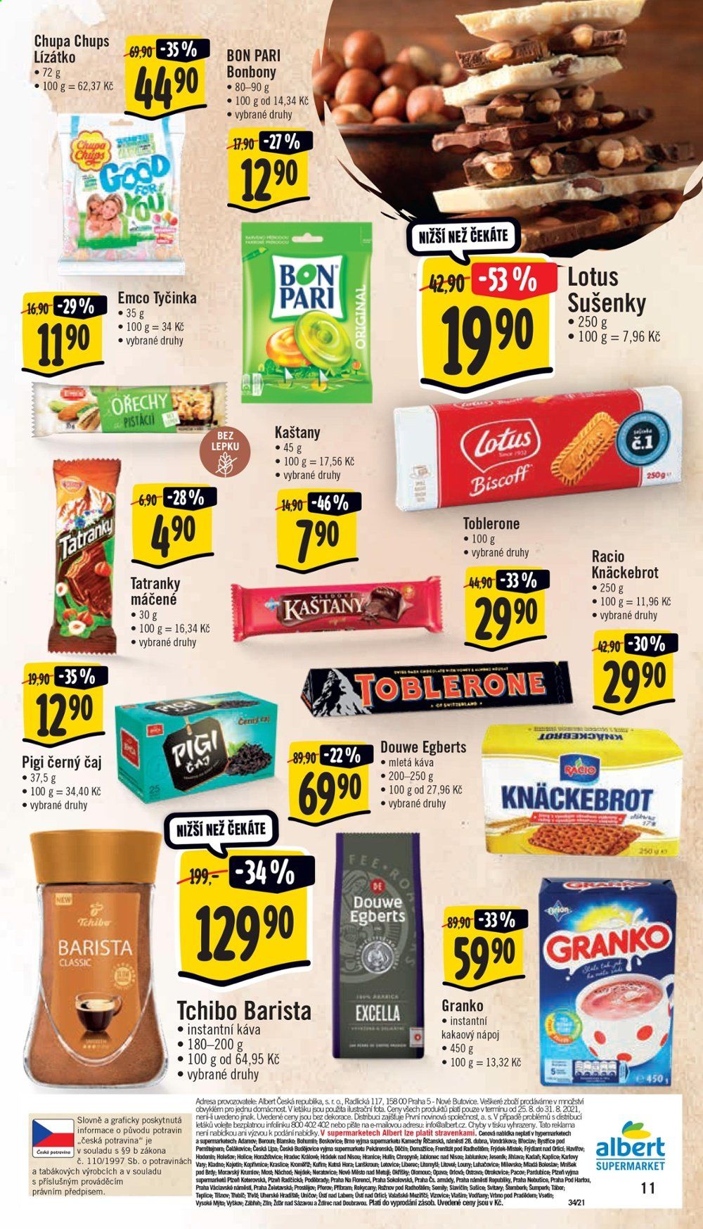 Leták Albert Supermarket - 25.8.2021 - 31.8.2021. Strana 11