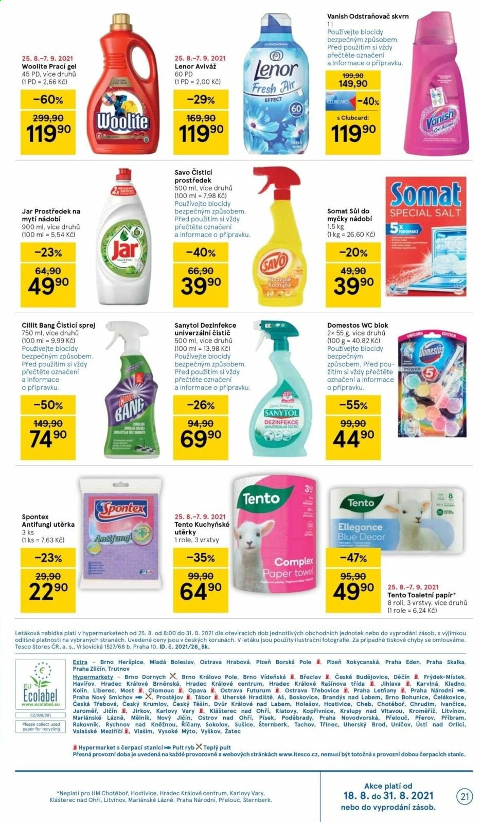 Leták TESCO - 25.8.2021 - 31.8.2021. Strana 21