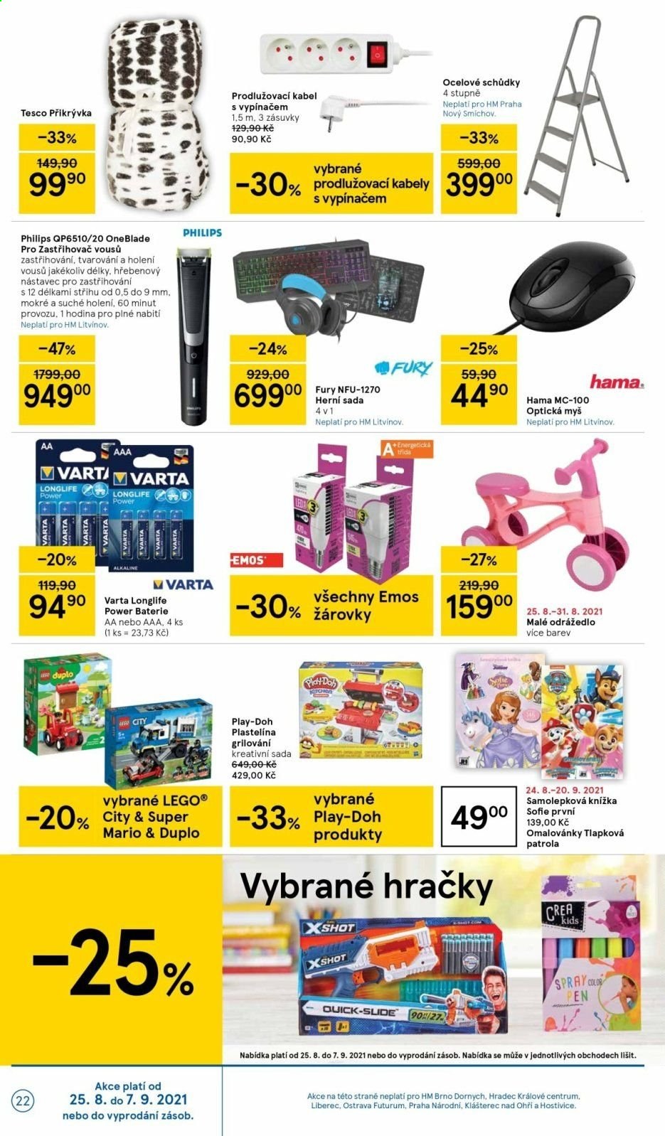 Leták TESCO - 25.8.2021 - 31.8.2021. Strana 22