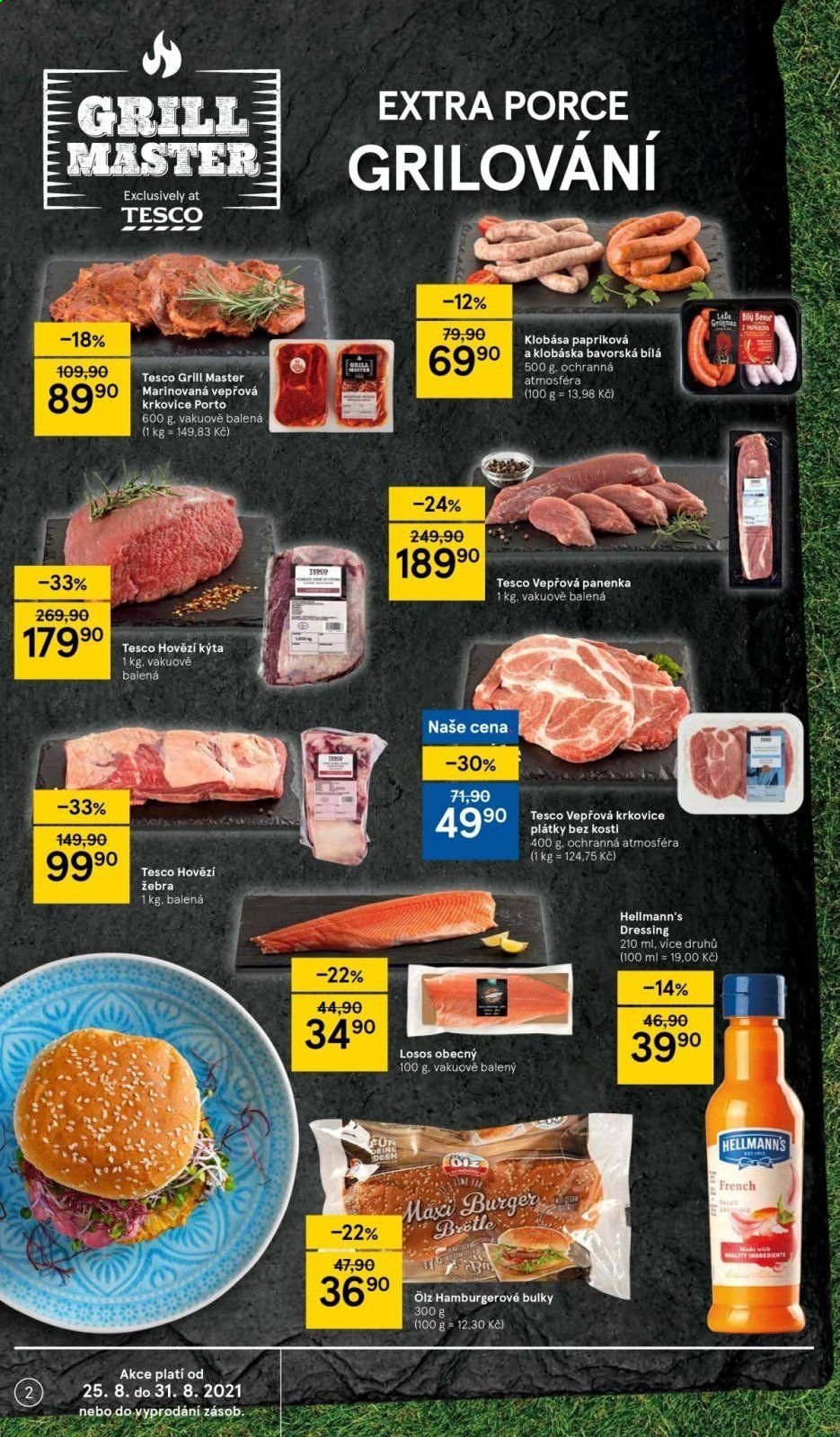 Leták TESCO supermarket - 25.8.2021 - 31.8.2021. Strana 2