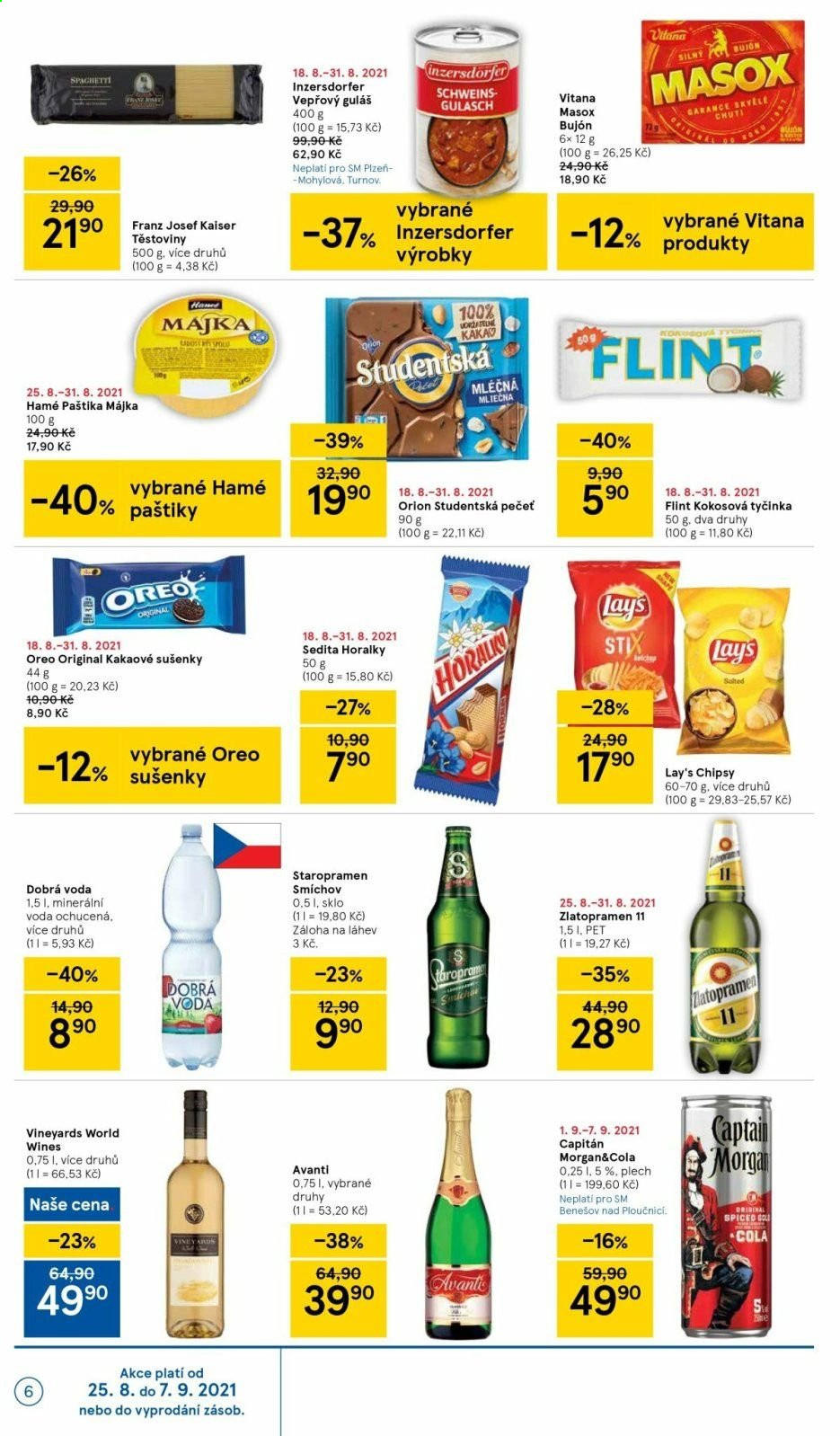 Leták TESCO supermarket - 25.8.2021 - 31.8.2021. Strana 6