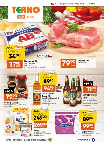 Leták coop TERNO - 25.8.2021 - 31.8.2021.