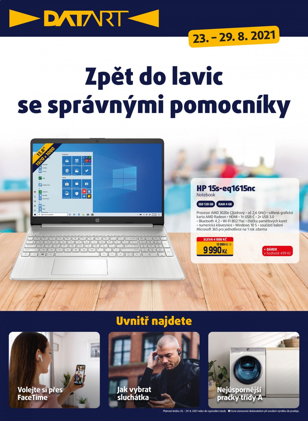 Leták DATART - 23.8.2021 - 29.8.2021. Strana 1