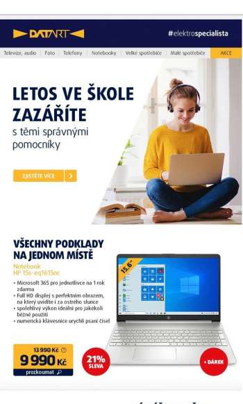Leták DATART - 25.8.2021 - 31.8.2021.