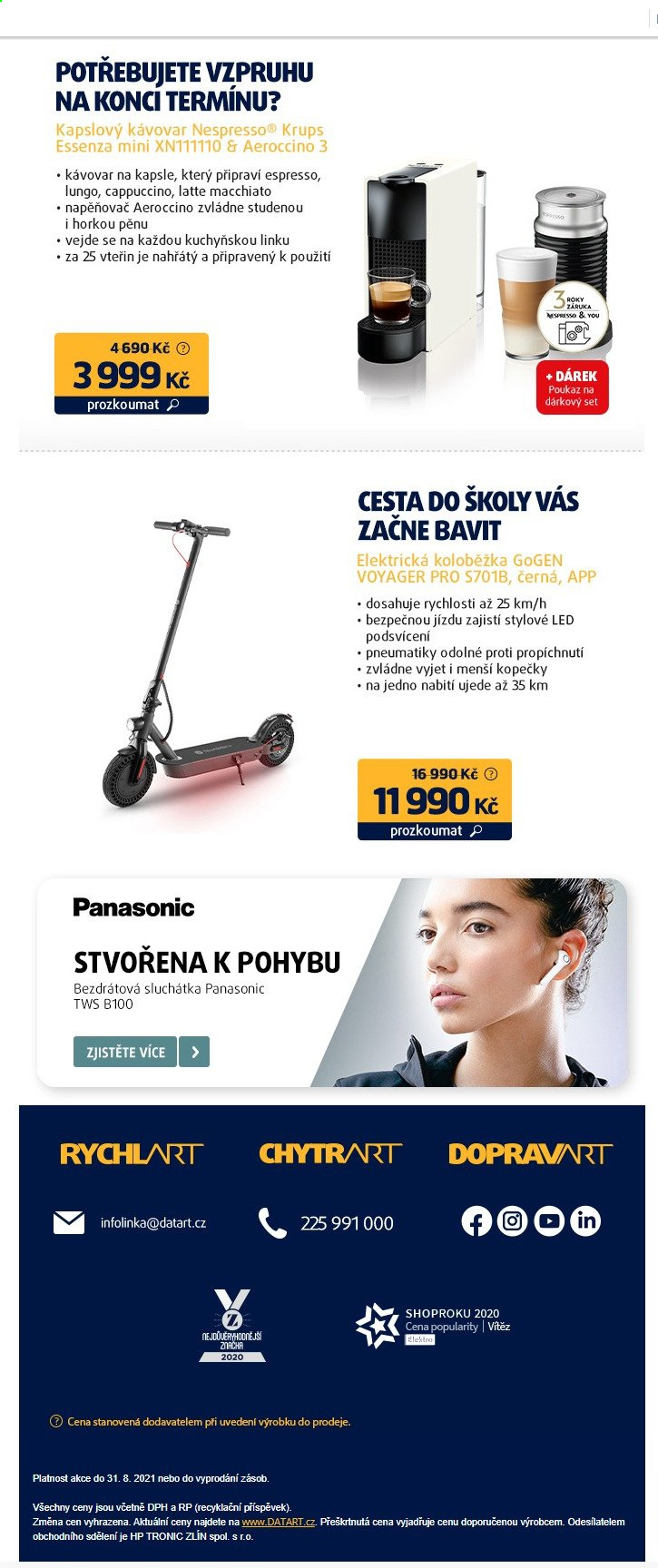 Leták DATART - 25.8.2021 - 31.8.2021. Strana 5