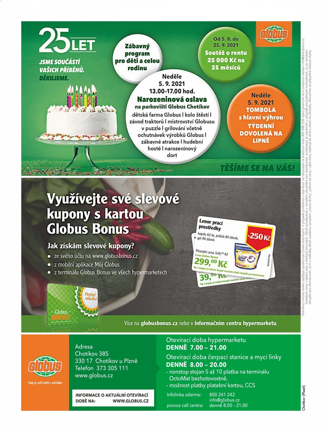 Leták Globus - 26.8.2021 - 1.9.2021. Strana 28