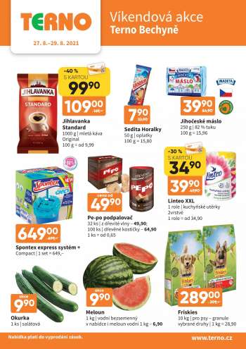 Leták coop TERNO - 27.8.2021 - 29.8.2021.