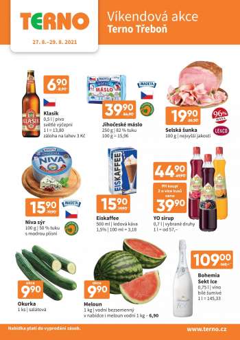 Leták coop TERNO - 27.8.2021 - 29.8.2021.