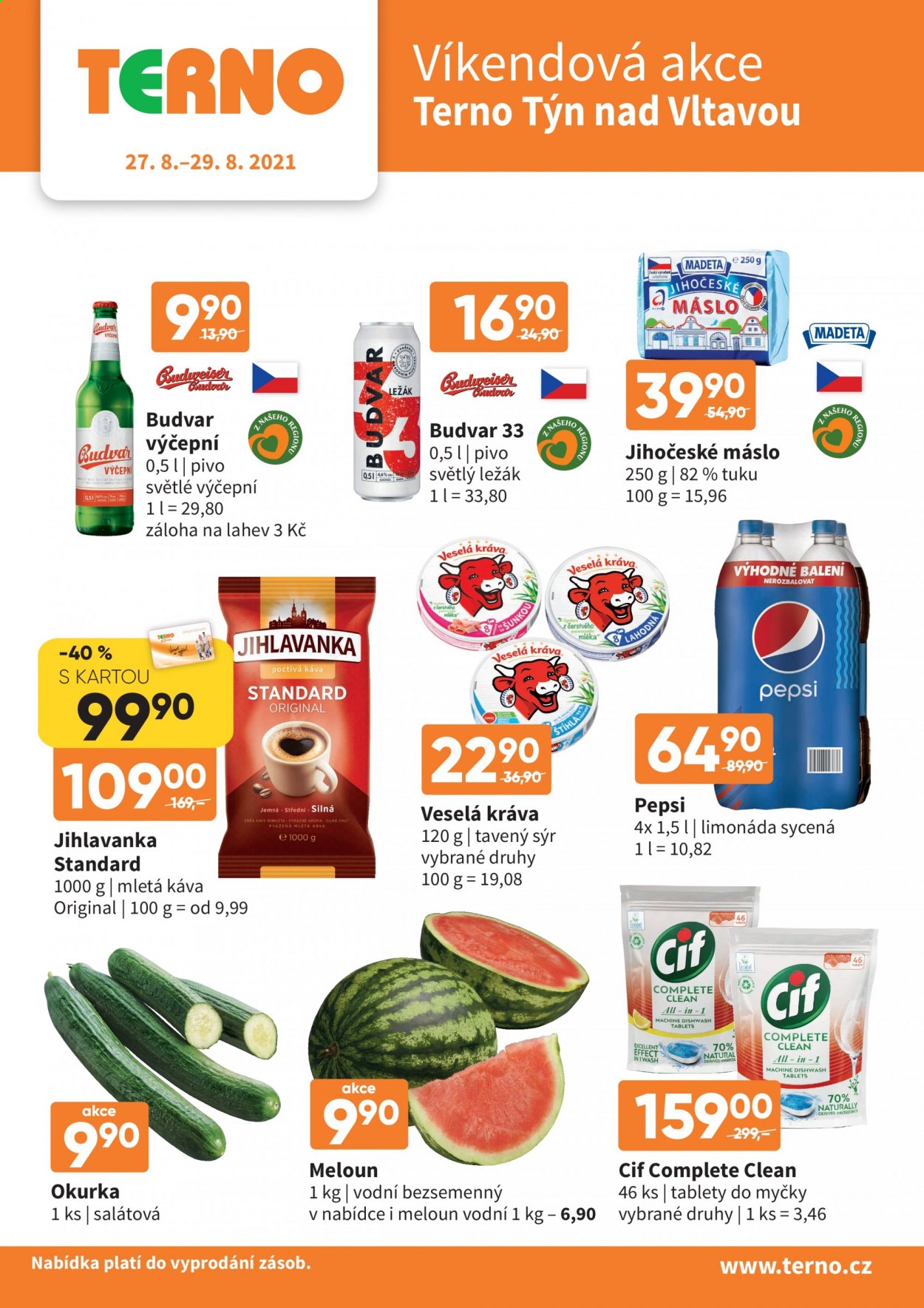 Leták coop TERNO - 27.8.2021 - 29.8.2021. Strana 1