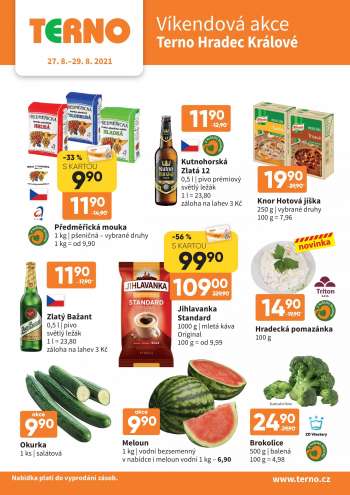 Leták coop TERNO - 27.8.2021 - 29.8.2021.