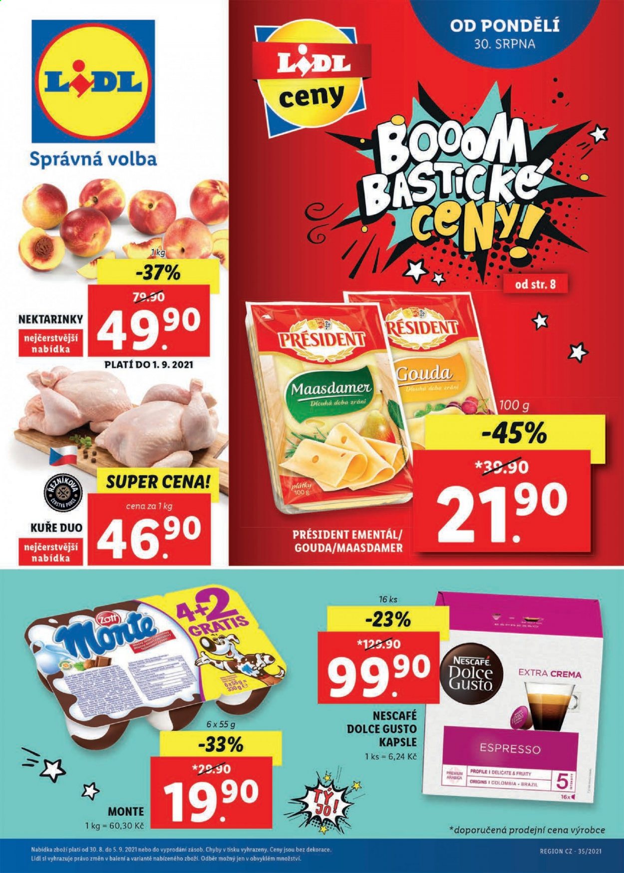 Leták Lidl - 30.8.2021 - 5.9.2021. Strana 1