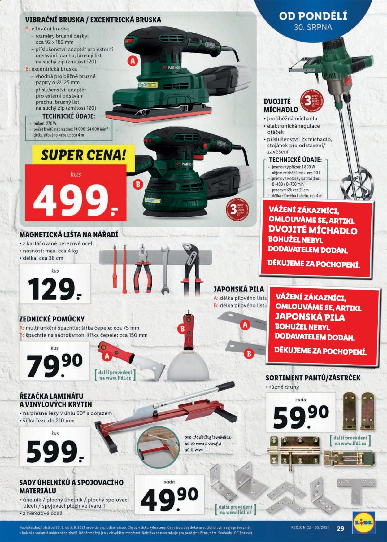 Leták Lidl - 30.8.2021 - 5.9.2021. Strana 29
