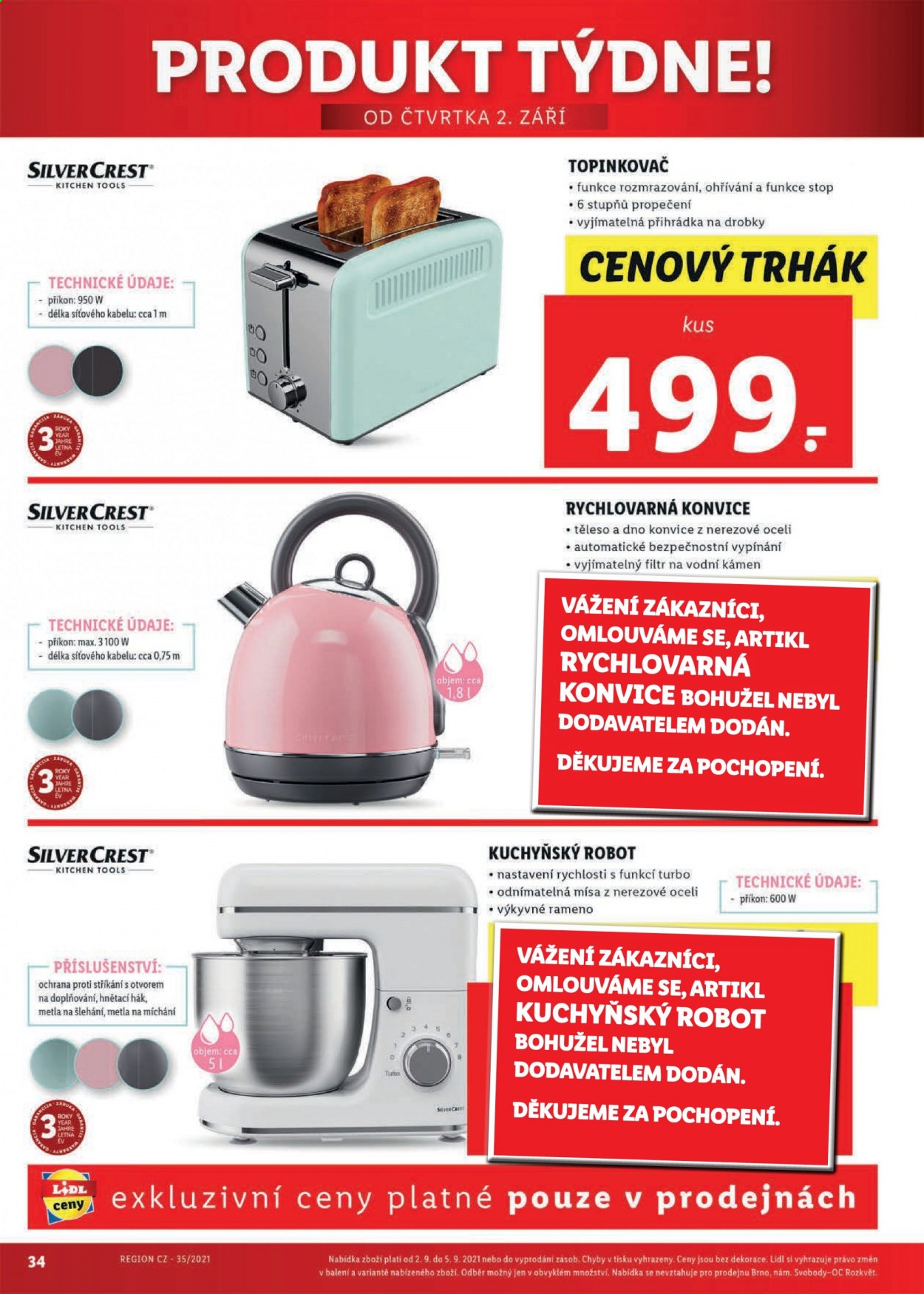 Leták Lidl - 30.8.2021 - 5.9.2021. Strana 34