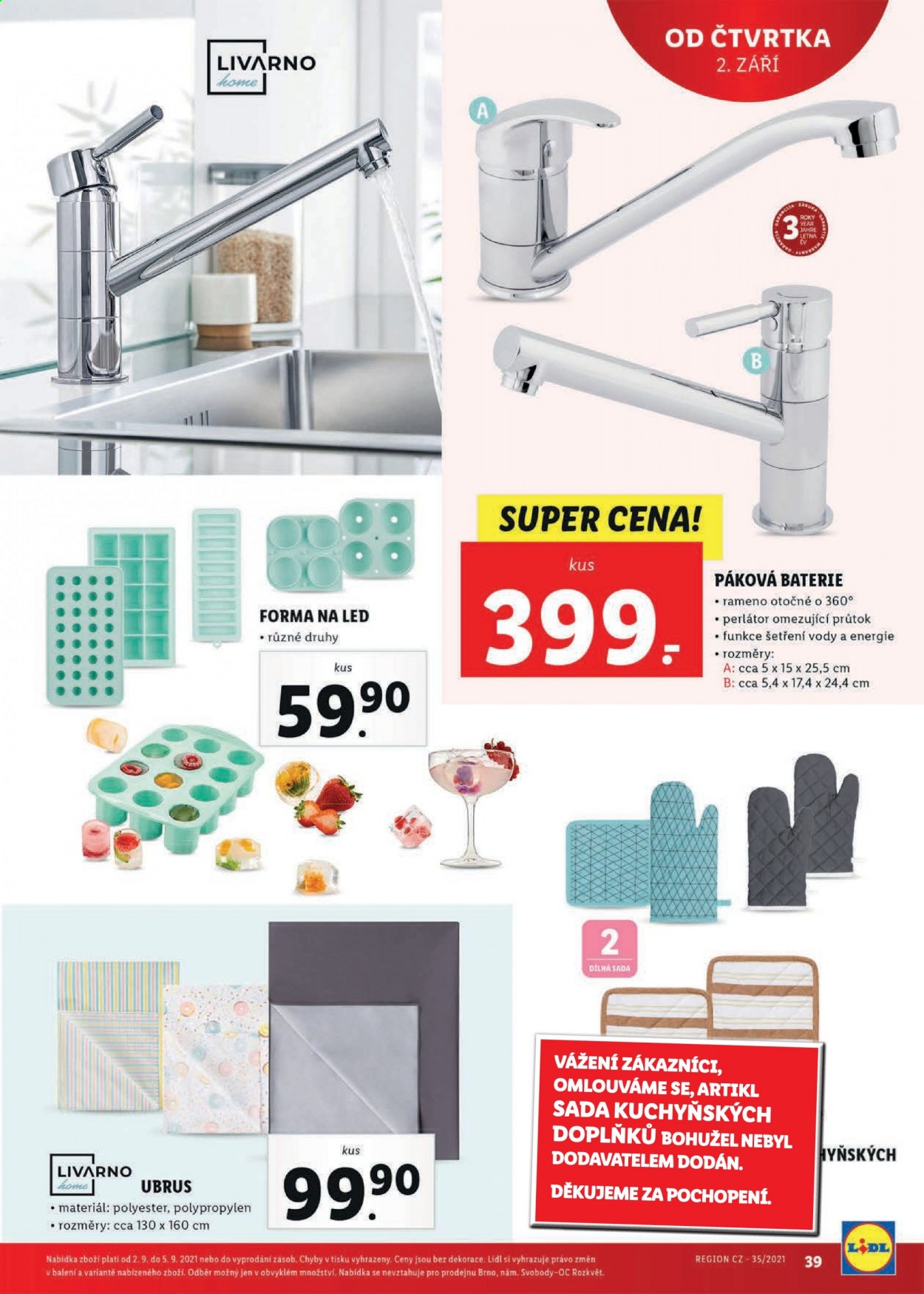 Leták Lidl - 30.8.2021 - 5.9.2021. Strana 39
