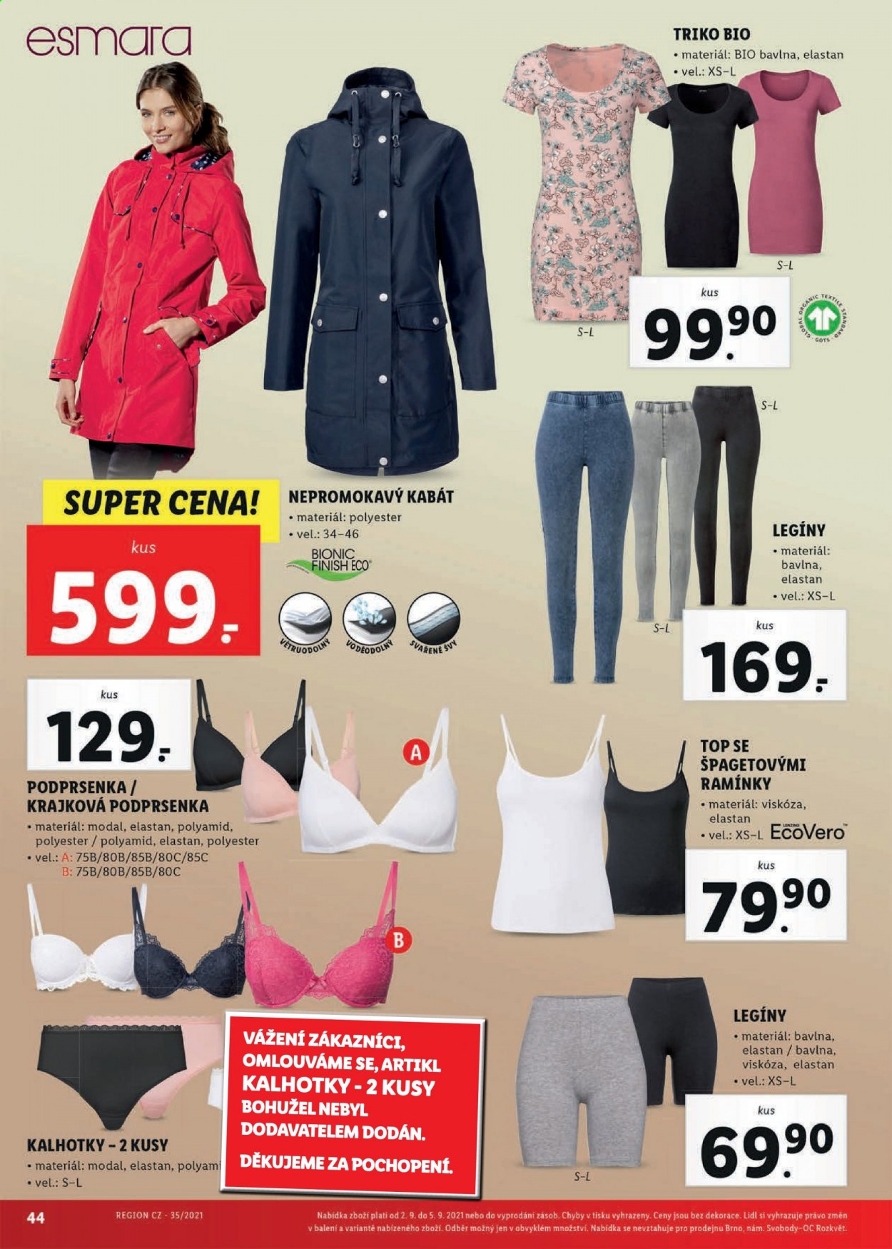 Leták Lidl - 30.8.2021 - 5.9.2021. Strana 44