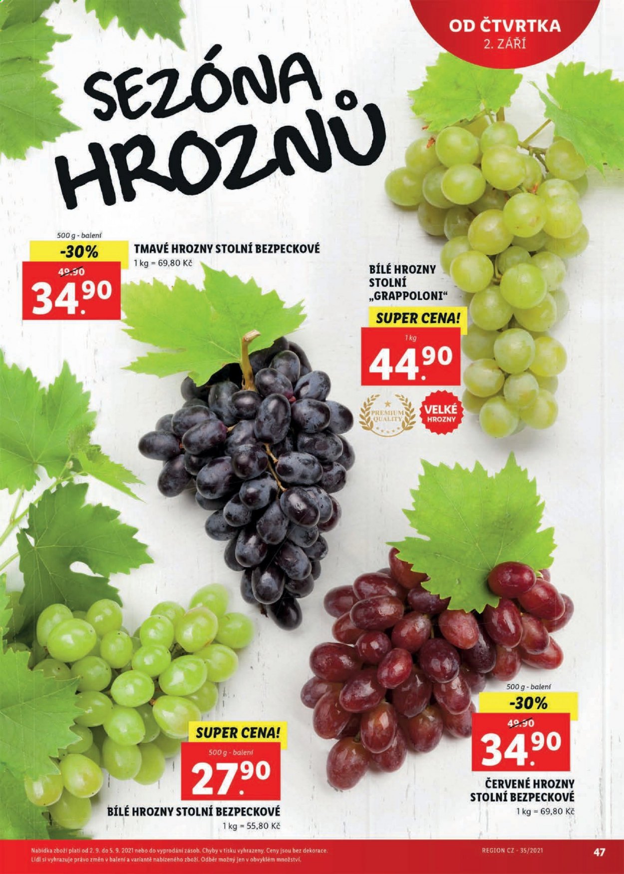 Leták Lidl - 30.8.2021 - 5.9.2021. Strana 47