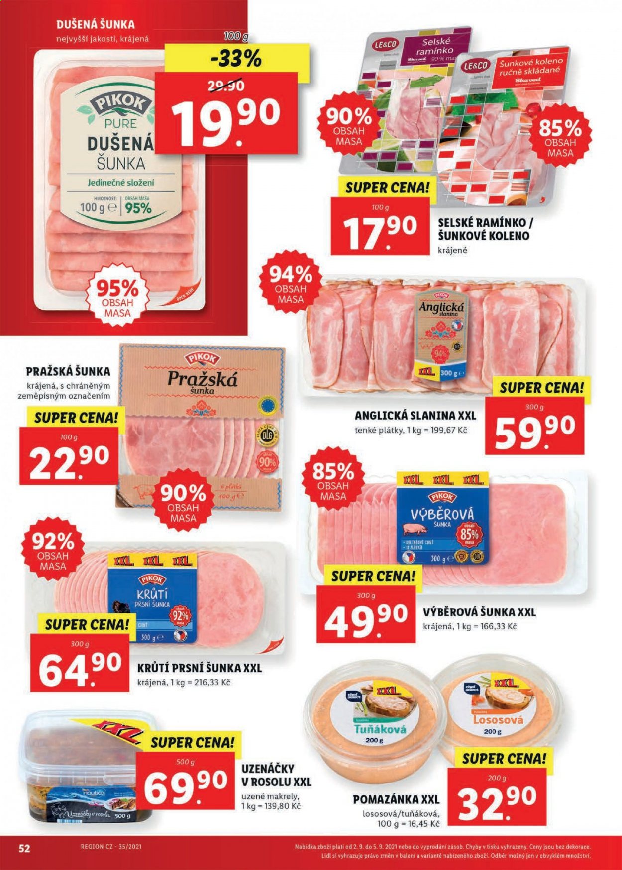 Leták Lidl - 30.8.2021 - 5.9.2021. Strana 52