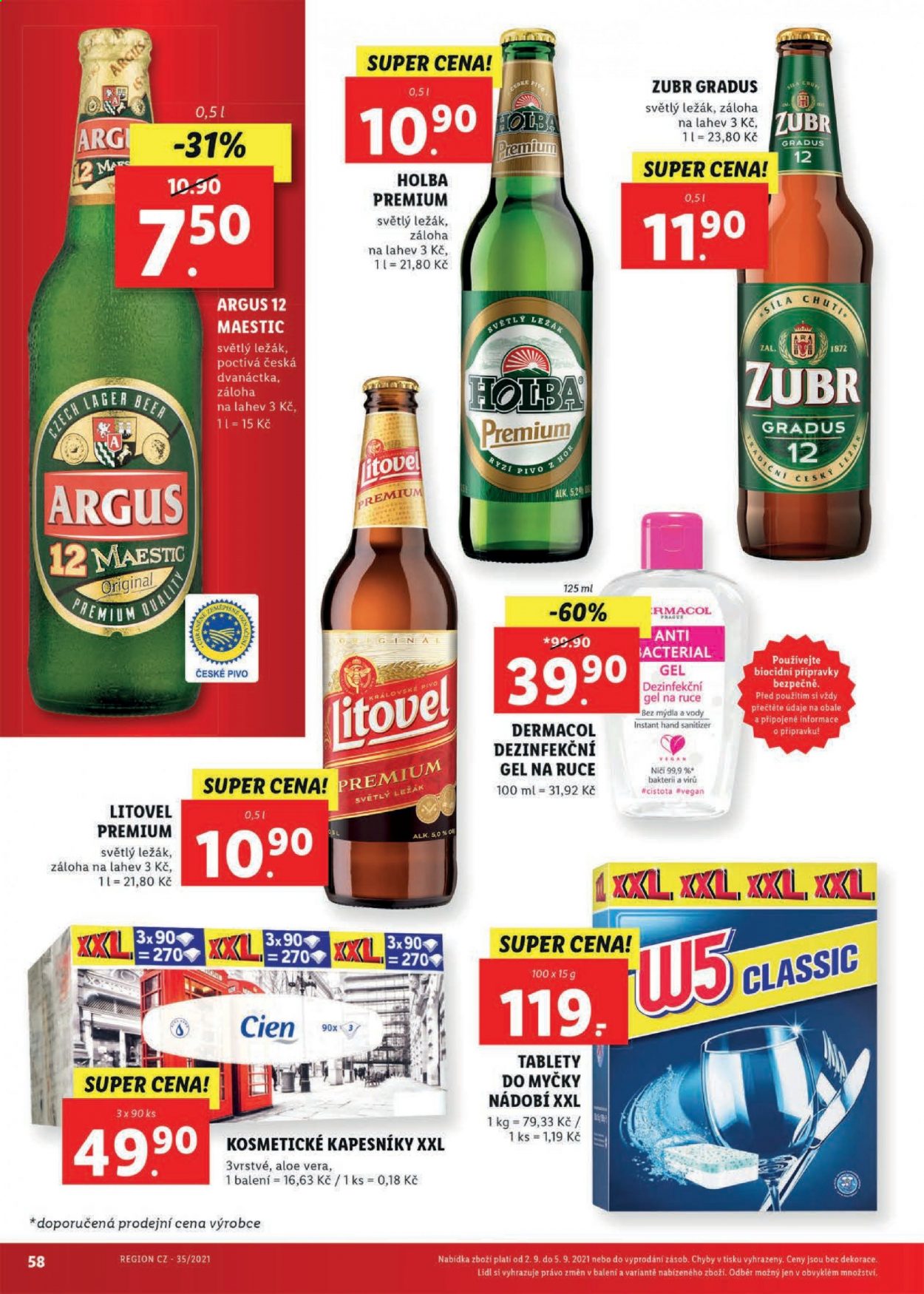 Leták Lidl - 30.8.2021 - 5.9.2021. Strana 58
